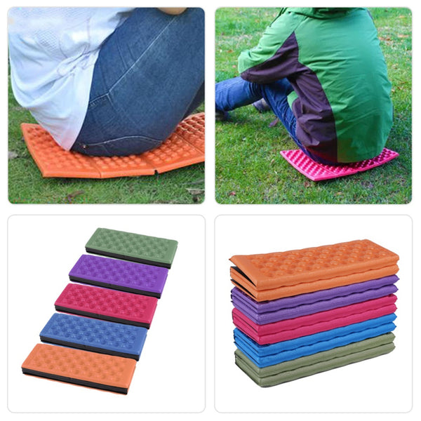 Foldable Folding Outdoor Camping Mat Seat Moisture proof XPE Cushion Portable Waterproof Foam Pads Yoga Chair Picnic Beach Pad